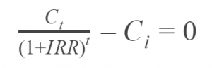 IRR Simple Equation
